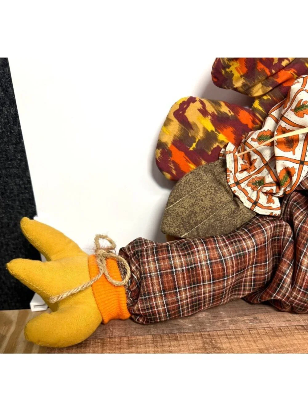 Thanksgiving Tom Turkey Shelf Sitter Autumn Harvest Decor